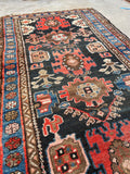 3'2 x 5'10 Antique Malayer rug #2168 / 3x6 Vintage Rug - Blue Parakeet Rugs