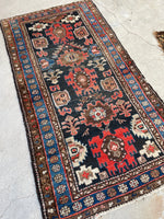3'2 x 5'10 Antique Malayer rug #2168 / 3x6 Vintage Rug - Blue Parakeet Rugs