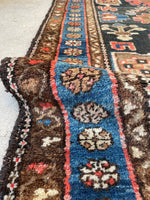 3'2 x 5'10 Antique Malayer rug #2168 / 3x6 Vintage Rug - Blue Parakeet Rugs