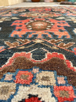 3'2 x 5'10 Antique Malayer rug #2168 / 3x6 Vintage Rug - Blue Parakeet Rugs