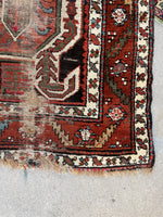 3'3 x 16'3 Antique Lenkoran Kazak Runner #2580ML / 3x16 vintage runner - Blue Parakeet Rugs