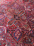 9'6 x 13'5 Vintage Heriz Rug - Blue Parakeet Rugs