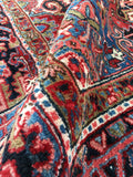 9'6 x 13'5 Vintage Heriz Rug - Blue Parakeet Rugs