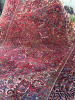 9'6 x 13'5 Vintage Heriz Rug - Blue Parakeet Rugs