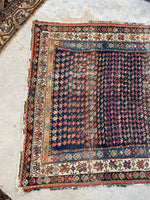 Worn 4x7 Vintage Rug