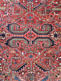 6'11 x 9'5' Antique Heriz / Large Antique Heriz / 7x9 Rug (#802ML) - Blue Parakeet Rugs