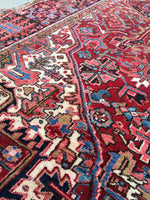 9'6 x 13'5 Vintage Heriz Rug - Blue Parakeet Rugs