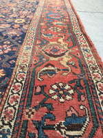 3'9 x 14'2 Antique Kurdish runner (#982) - Blue Parakeet Rugs
