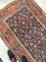 3'9 x 14'2 Antique Kurdish runner (#982) - Blue Parakeet Rugs