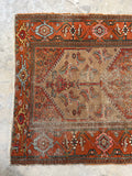 3'9 x 9'11 Antique Camel Runner #2171 / 4x10 Vintage Runner - Blue Parakeet Rugs