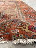 3'9 x 9'11 Antique Camel Runner #2171 / 4x10 Vintage Runner - Blue Parakeet Rugs