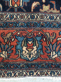 8'6 x 11' Antique 1920s Rug (#1140) - Blue Parakeet Rugs