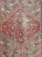 3'9 x 9'11 Antique Camel Runner #2171 / 4x10 Vintage Runner - Blue Parakeet Rugs