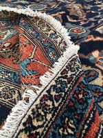 8'6 x 11' Antique 1920s Rug (#1140) - Blue Parakeet Rugs