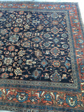 8'6 x 11' Antique 1920s Rug (#1140) - Blue Parakeet Rugs