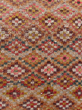 4' x 6'3 Antique Kurdish rug #1990 / 4x6 Vintage rug - Blue Parakeet Rugs