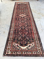 3'6 x 13'2 Vintage Runner / 13 foot vintage runner (#805) - Blue Parakeet Rugs