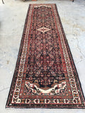 3'6 x 13'2 Vintage Runner / 13 foot vintage runner (#805) - Blue Parakeet Rugs