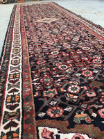 3'6 x 13'2 Vintage Runner / 13 foot vintage runner (#805) - Blue Parakeet Rugs