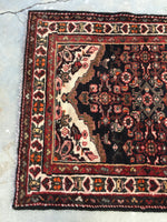 3'6 x 13'2 Vintage Runner / 13 foot vintage runner (#805) - Blue Parakeet Rugs