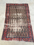 4x7 Worn Persian Rug