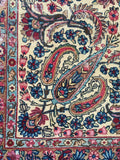 8'6 x 11'6 antique Persian Kerman (#985ML) - Blue Parakeet Rugs