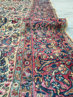 8'6 x 11'6 antique Persian Kerman (#985ML) - Blue Parakeet Rugs