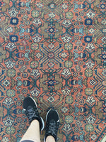 7'3 x 10'2 antique rust Persian Mahal (#1152) - Blue Parakeet Rugs