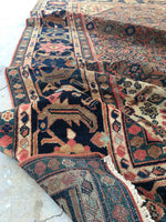 7'3 x 10'2 antique rust Persian Mahal (#1152) - Blue Parakeet Rugs