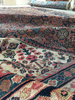 7'3 x 10'2 antique rust Persian Mahal (#1152) - Blue Parakeet Rugs