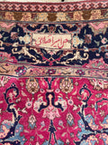 11'4 x 20' Antique Persian Tabriz rug #2346 / 11x20 Vintage Persian Rug - Blue Parakeet Rugs