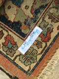 9'5 x 13'1 Antique Persian Tabriz Rug #1153 / Large Antique Rug (#1153) - Blue Parakeet Rugs