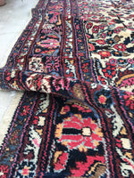 9'1 x 11'4 Persian Hamadan rug (#1154) - Blue Parakeet Rugs