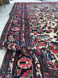 9'1 x 11'4 Persian Hamadan rug (#1154) - Blue Parakeet Rugs