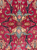 11'4 x 20' Antique Persian Tabriz rug #2346 / 11x20 Vintage Persian Rug - Blue Parakeet Rugs