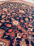 4'3 x 6'7 Antique Persian Angeles Malayer rug #2178 at Anthropologie / 4x7 Vintage Rug - Blue Parakeet Rugs