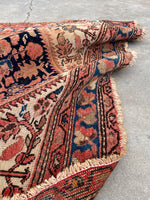4'3 x 6'7 Antique Persian Angeles Malayer rug #2178 at Anthropologie / 4x7 Vintage Rug - Blue Parakeet Rugs