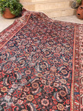 6'1 x 13'1 Antique gallery size Mahal rug #2004 / 6x13 Vintage Rug - Blue Parakeet Rugs