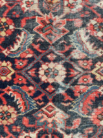 6'1 x 13'1 Antique gallery size Mahal rug #2004 / 6x13 Vintage Rug - Blue Parakeet Rugs
