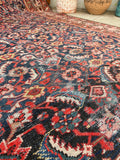 6'1 x 13'1 Antique gallery size Mahal rug #2004 / 6x13 Vintage Rug - Blue Parakeet Rugs
