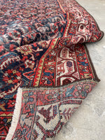 6'1 x 13'1 Antique gallery size Mahal rug #2004 / 6x13 Vintage Rug - Blue Parakeet Rugs