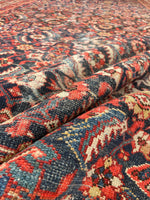 6'1 x 13'1 Antique gallery size Mahal rug #2004 / 6x13 Vintage Rug - Blue Parakeet Rugs
