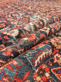 6'1 x 13'1 Antique gallery size Mahal rug #2004 / 6x13 Vintage Rug - Blue Parakeet Rugs
