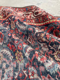 6'1 x 13'1 Antique gallery size Mahal rug #2004 / 6x13 Vintage Rug - Blue Parakeet Rugs