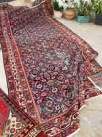 6'1 x 13'1 Antique gallery size Mahal rug #2004 / 6x13 Vintage Rug - Blue Parakeet Rugs