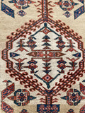 3'4 x 7'8 Antique camel hair runner #2006 / 3x8 Vintage Runner - Blue Parakeet Rugs