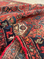 3'11 x 11' Vintage Tribal Runner #2180 / 4x11 Vintage Runner - Blue Parakeet Rugs