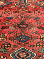 3'11 x 11' Vintage Tribal Runner #2180 / 4x11 Vintage Runner - Blue Parakeet Rugs