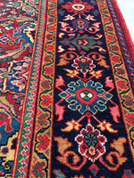 8'8 x 11'10 antique Persian Mahal / Large vintage rug (#1155) - Blue Parakeet Rugs