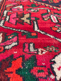 4'3 x 6'8 Vintage Hamadan rug #2181 / 4x7 Vintage Rug - Blue Parakeet Rugs